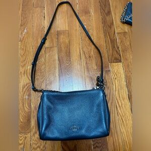 Navy blue medium coach crossbody bag